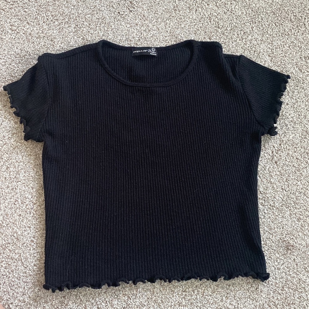 A black top. Good quality